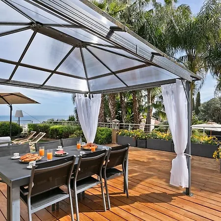 Azurenting - Domaine Exclusif Vue Avec Piscine Ferienhaus Vallauris